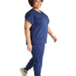 Women's V-Neck Top - CK836A - Navy