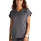 Women's V-Neck Top - CK836A - Pewter
