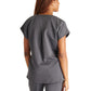 Women's V-Neck Top - CK836A - Pewter