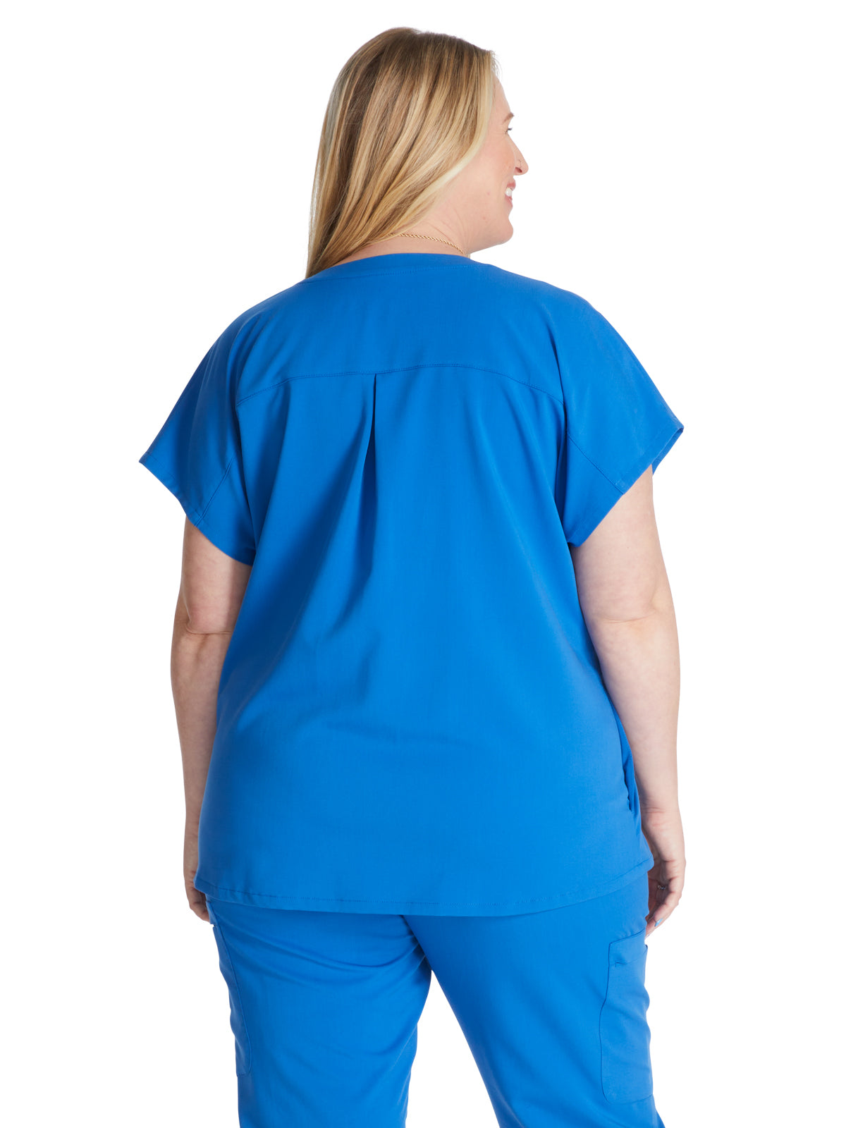 Women's V-Neck Top - CK836A - Royal