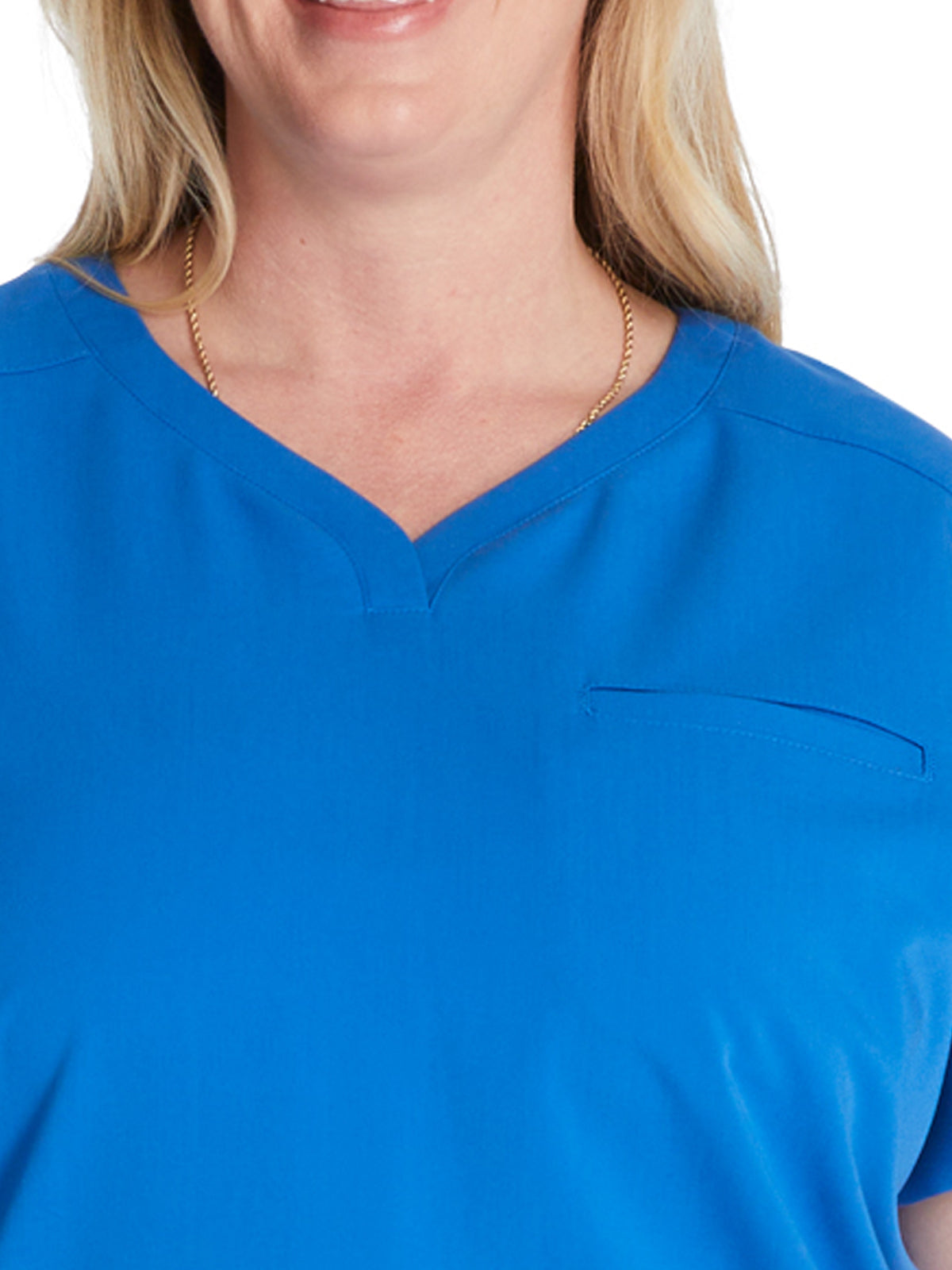Women's V-Neck Top - CK836A - Royal