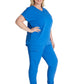 Women's V-Neck Top - CK836A - Royal