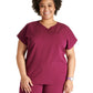Women's V-Neck Top - CK836A - Wine