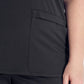 Women's V-Neck Top - CK837A - Black