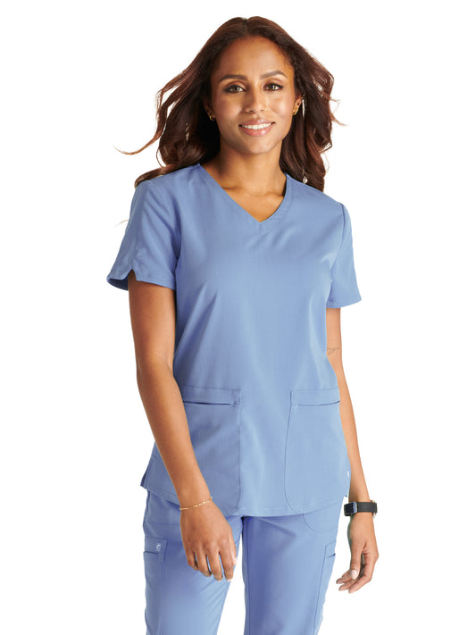 Women's V-Neck Top - CK837A - Ciel