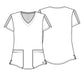 Women's V-Neck Top - CK837A - Black