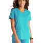 Women's V-Neck Top - CK837A - Teal Blue