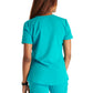 Women's V-Neck Top - CK837A - Teal Blue