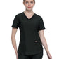 Women's Curved Hemline V-Neck Top - CK840 - Olive Branch