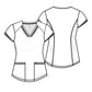 Women's Curved Hemline V-Neck Top - CK840 - Wine