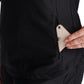 Women's 2-Pocket Contemporary V-Neck Top - CK843 - Black