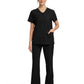 Women's 2-Pocket Snap-Front Top - CK844A - Black