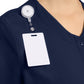 Women's 2-Pocket Snap-Front Top - CK844A - Navy