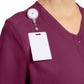 Women's 2-Pocket Snap-Front Top - CK844A - Wine