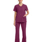 Women's 2-Pocket Snap-Front Top - CK844A - Wine