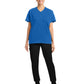 Women's 3-Pocket V-Neck Tunic Top - CK863 - Royal