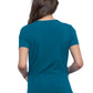 Women's 2-Pocket V-Neck Top - CK865A - Caribbean Blue