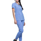 Women's 2-Pocket V-Neck Top - CK865A - Ciel