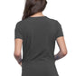 Women's 2-Pocket V-Neck Top - CK865A - Pewter