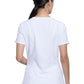 Women's 2-Pocket V-Neck Top - CK865A - White