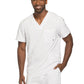 Men's Three-Pocket V-Neck Top - CK900A - White