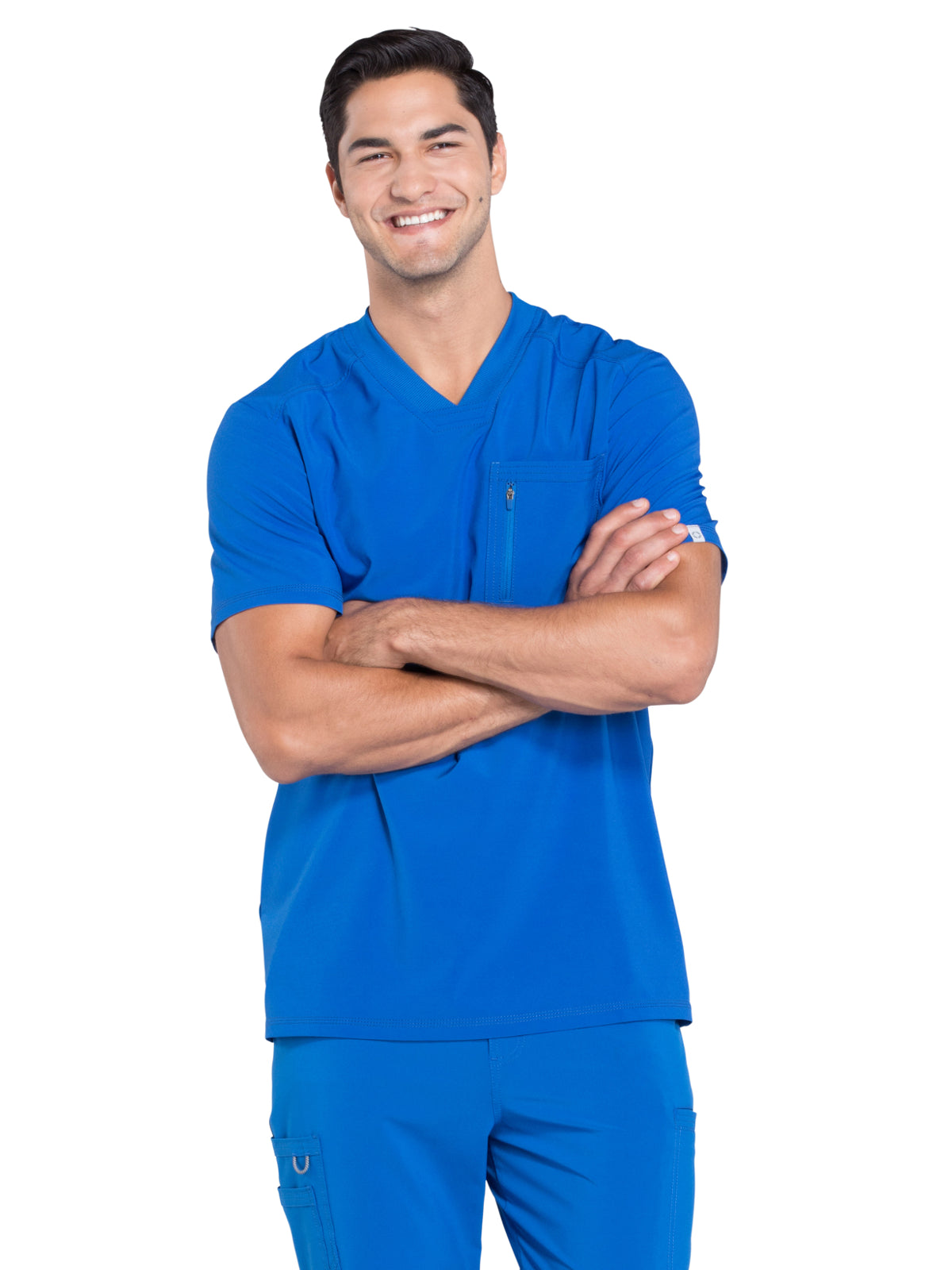 Men's Tuckable V-Neck Top - CK910A - Royal