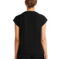 Women's 1-Pocket Crew Neck Top - CK936 - Black