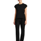 Women's 1-Pocket Crew Neck Top - CK936 - Black