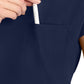 Women's 1-Pocket Crew Neck Top - CK936 - Navy