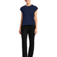 Women's 1-Pocket Crew Neck Top - CK936 - Navy