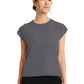 Women's 1-Pocket Crew Neck Top - CK936 - Pewter