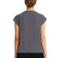 Women's 1-Pocket Crew Neck Top - CK936 - Pewter