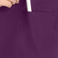 Women's 1-Pocket Crew Neck Top - CK936 - Wild Mulberry