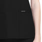 Women's 2-Pocket V-Neck Top - CK953A - Black