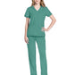 Women's 2-Pocket V-Neck Top - CK953A - Botanical Green