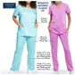 Women's 2-Pocket V-Neck Top - CK953A - Galaxy Blue