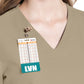 Women's 2-Pocket V-Neck Top - CK953A - Khaki
