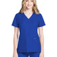 Women's 2-Pocket V-Neck Top - CK953A - Royal