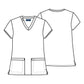Women's 2-Pocket V-Neck Top - CK953A - Botanical Green