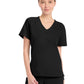 Women's 1-Pocket Tuck-In V-Neck Top - CK954A - Black
