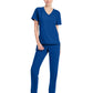 Women's 1-Pocket Tuck-In V-Neck Top - CK954A - Galaxy Blue