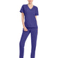 Women's 1-Pocket Tuck-In V-Neck Top - CK954A - Grape