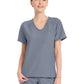 Women's 1-Pocket Tuck-In V-Neck Top - CK954A - Grey