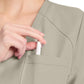 Women's 1-Pocket Tuck-In V-Neck Top - CK954A - Khaki