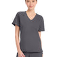 Women's 1-Pocket Tuck-In V-Neck Top - CK954A - Pewter