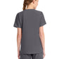 Women's 1-Pocket Tuck-In V-Neck Top - CK954A - Pewter