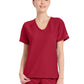 Women's 1-Pocket Tuck-In V-Neck Top - CK954A - Red