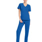 Women's 1-Pocket Tuck-In V-Neck Top - CK954A - Royal