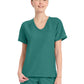 Women's 1-Pocket Tuck-In V-Neck Top - CK954A - Teal Blue