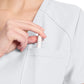 Women's 1-Pocket Tuck-In V-Neck Top - CK954A - White